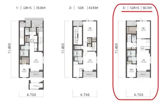 マリベール ラ メール【302号室】の間取り