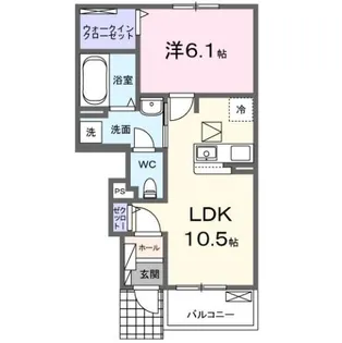 ブレッザ フィールド B【1階】の間取り
