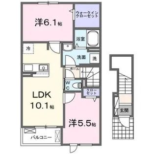 ブレッザ フィールド B【2階】の間取り