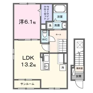 ピュアスプリング【2階】の間取り