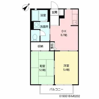 レジデンス M*【202号室号室】の間取り