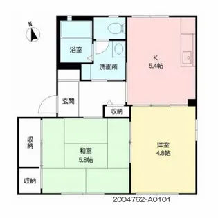 パルモ A棟 *【101号室号室】の間取り