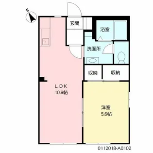 サンシャーレ21 *【102号室号室】の間取り