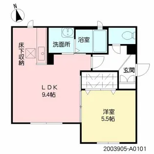 ベルセゾン *【101号室号室】の間取り