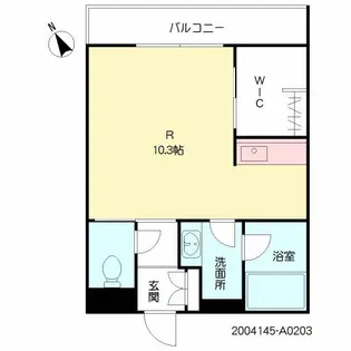 シャーメゾン・ドゥリシェス *【203号室号室】の間取り