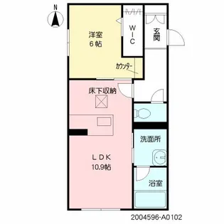 シャーメゾン 日向 **【102号室号室】の間取り