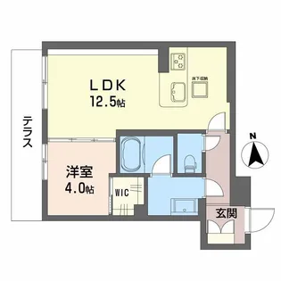シャーメゾン江平 WEST【102号室号室】の間取り