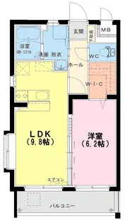 ソレイユコート【4階】の間取り
