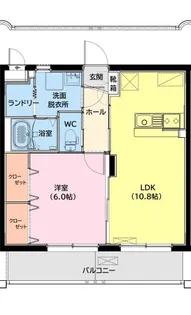 ユーミー高洲【205号室】の間取り