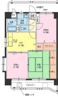サングリーン藤沢II【103号室】の間取り