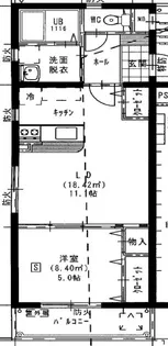 マリベールASAHI【103号室】の間取り