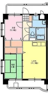 淀コーポIII【3階】の間取り