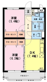 ユーミーアルタイルII【1階】の間取り