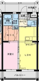 MARINE ROAD【305号室】の間取り