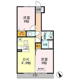 アルカンシェル【1階】の間取り