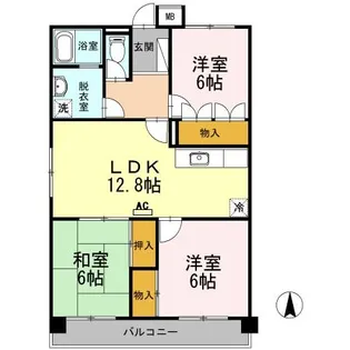 レジデンス17番館【5階】の間取り