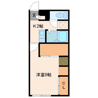 ディライトフル22【202号室】の間取り