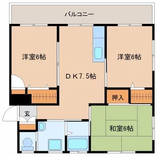 FVヴィラ【4階】の間取り