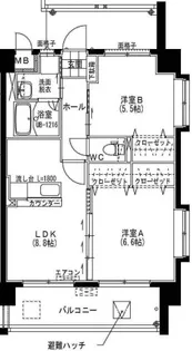 ラポルテ【601号室】の間取り