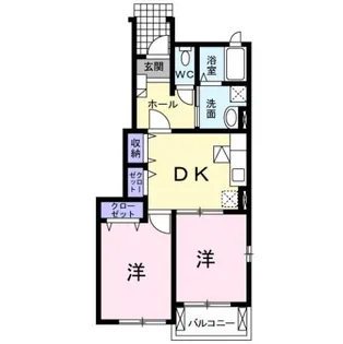 ベルマリン【1階】の間取り