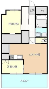ディアコート新栄【402号室】の間取り