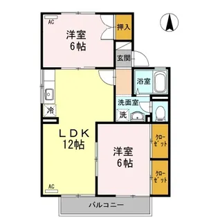 池田ファミリーゼーション C棟【1階】の間取り