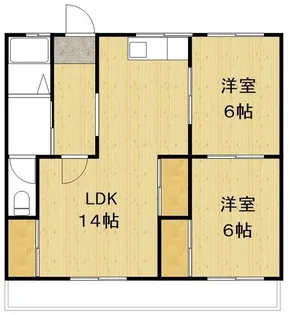 アルフォンスアカギA【103号室】の間取り