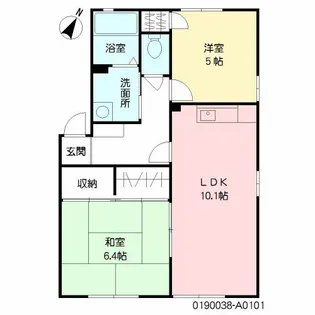 レジデンスK *【101号室号室】の間取り