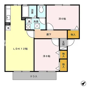 ひまわり【1階】の間取り