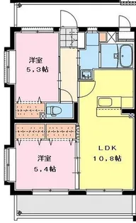 ヒカオプリンセスマンション【2階】の間取り