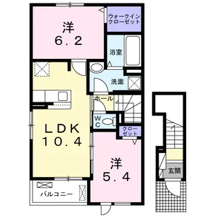 ゴーズ レジデンス K【2階】の間取り