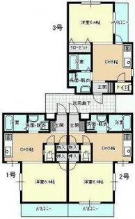 キャンパスシティ丸山【201号室】の間取り