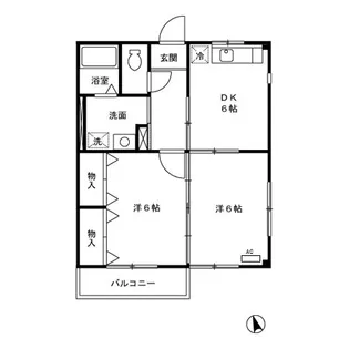 ウィルコート川越【2階】の間取り