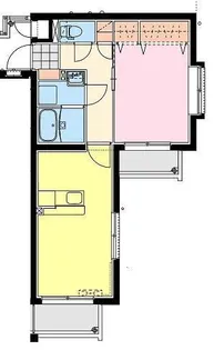 ベッドフォードS【405号室】の間取り