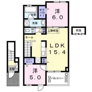 アーデント ブローテ檍 B【2階】の間取り