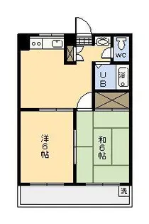グリーンひむか【202号室】の間取り