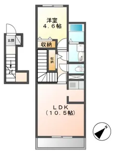 チェリーブロッサム明日花【2階】の間取り