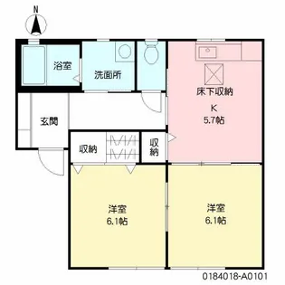 シャーメゾン平城 **【101号室号室】の間取り