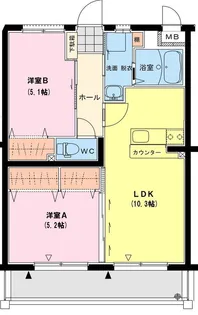 サンヒルズ【1階】の間取り