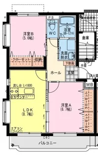 ユーミー小松A【4階】の間取り