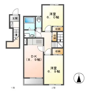 CASAⅠ【2階】の間取り