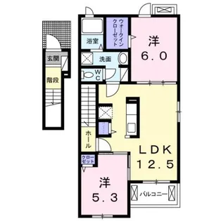 スマイルメゾン Ⅰ【2階】の間取り