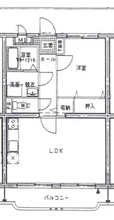 セルリア大橋【4階】の間取り