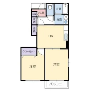 メゾンプロムナードグラース【A102号室】の間取り