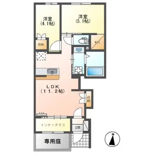 コンフォート・シュリンプ【1階】の間取り