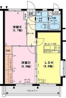 ユーミーさくらF【2階】の間取り