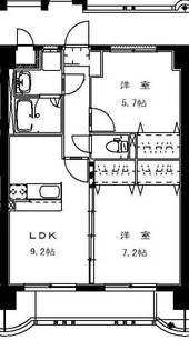 ユーミー新城【6階】の間取り