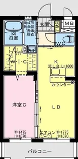 ベルビルJ【1階】の間取り