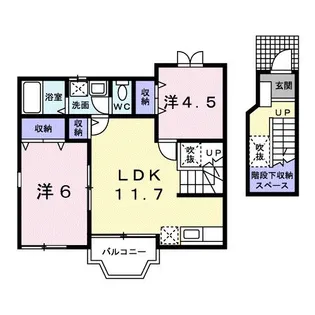 ヴェル ドミール B【2階】の間取り