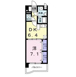 サン・プラシード【4階】の間取り